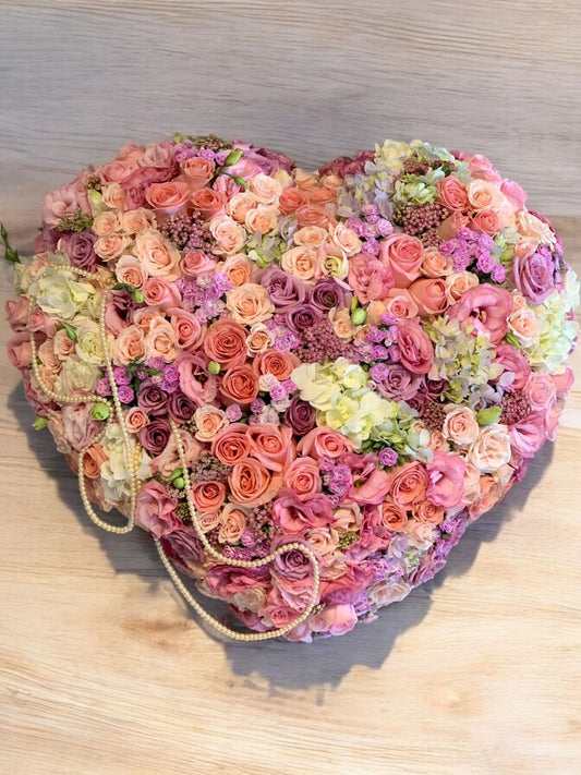 Heart Shaped Flower Arrangement