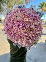 Giant Bouquet of Pink Roses